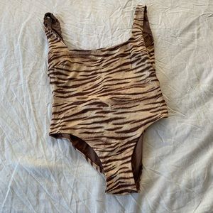 Monday Swimwear animal print one piece size large